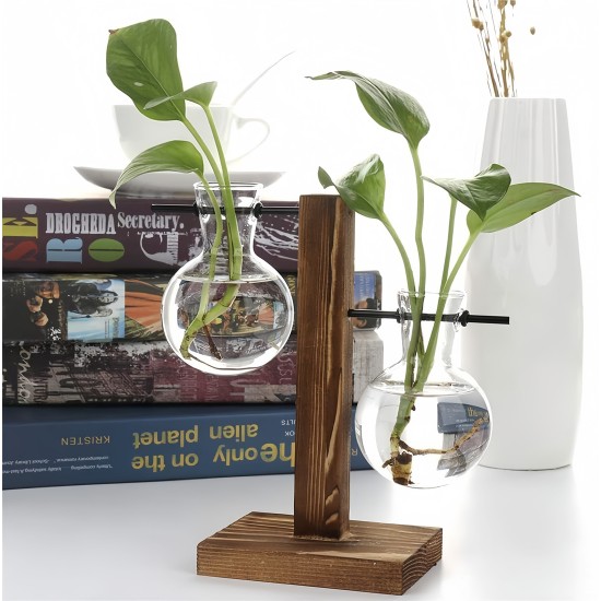 Wooden Frame Vase